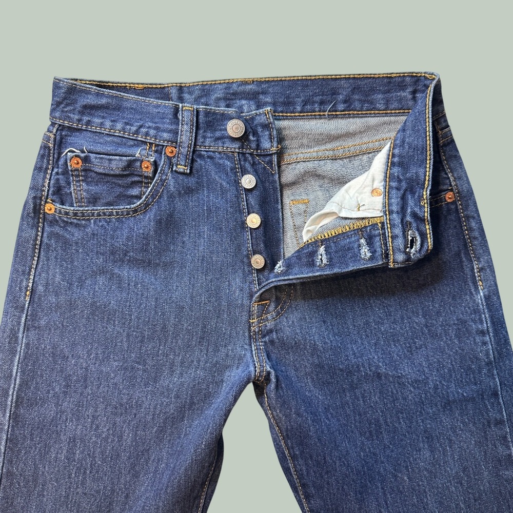 Levi's 501 Jeans Men 28x30 (28x28) Original Straight Blue Medium Wash Button Fly